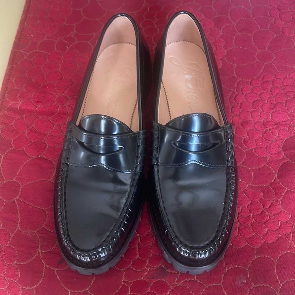 J. Crew Black Loafers